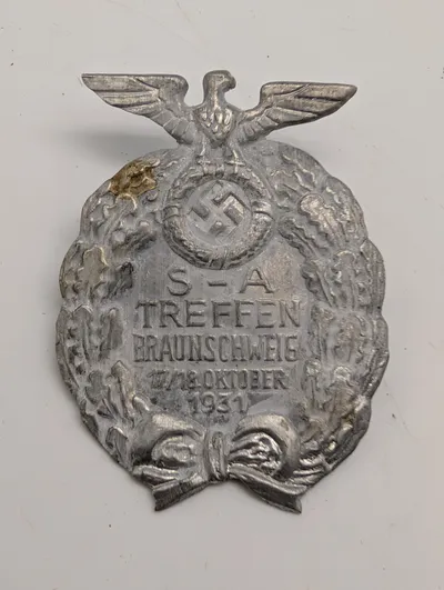 1931 S-A Treffen Braunschweig Commemorative Badge