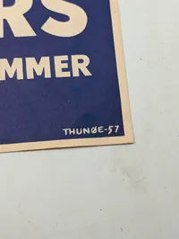 Thunøe-57, Dansk Røde Kors plakat, "Når katastrofen rammer"