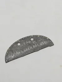 Tysk WWII SS-Panzergrenadier-Regiment 'Nederland' Erkennungsmarke, ORIGINALT 