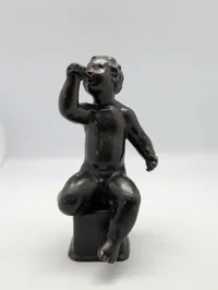Just Andersen Disko Metal Figur, Drikkende Barn D2170