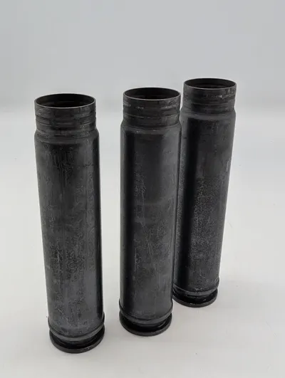 Tre Mauser 27x145mm DM1001 patronhylstre