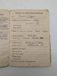Tysk Kriegsmarine Soldbuch og Wehrmachtsführerschein til Werner Nippes