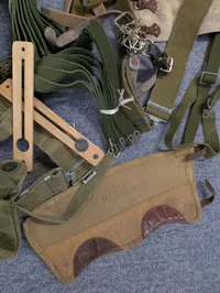 Vintage Danish Military Webbing and Field Gear Collection