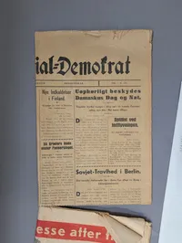 Samling af danske modstandsaviser og illegale blade fra 2. verdenskrig