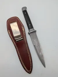 Boker Military Boot Knife No. 4151 with Leather Sheath