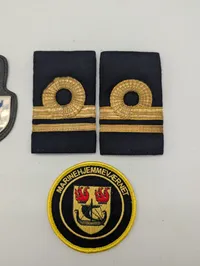 Danish Marinehjemmeværnet Naval Rank Insignia and Patches Set