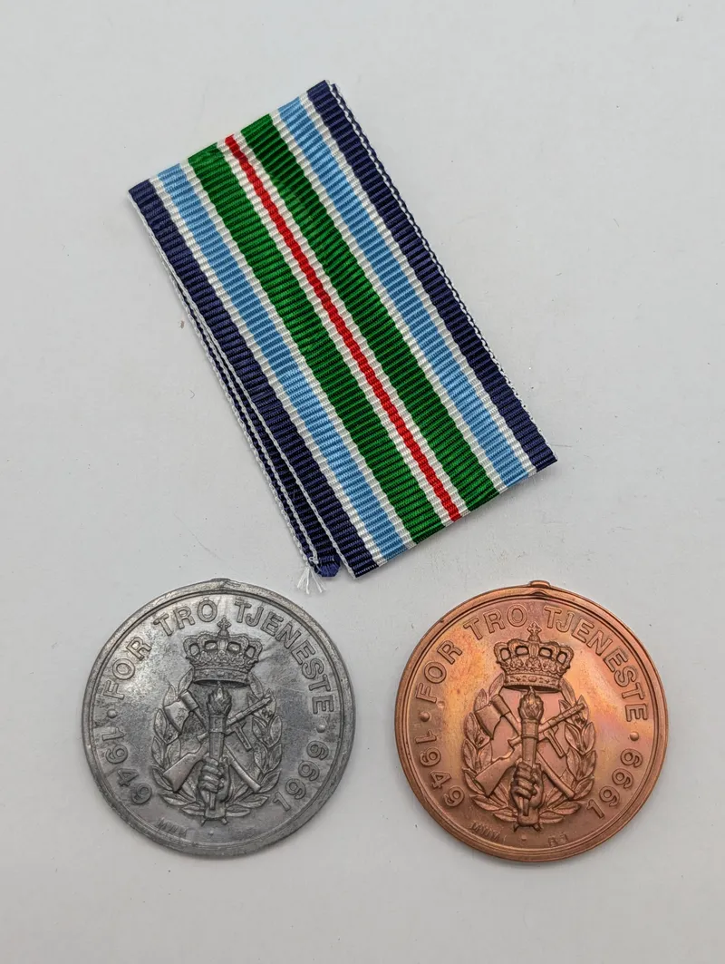 Danske Hjemmeværnets 50-års Jubilæumsmedaljer 1949-1999 PRØVE 
