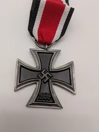 German WWII Iron Cross 2nd Class (EK2) with  Ribbon POSTWAR 