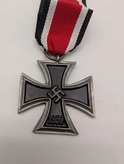 German WWII Iron Cross 2nd Class (EK2) with  Ribbon POSTWAR 