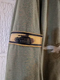 Tysk faldskærmsjæger Knochensack med Fallschirm-Jäger Rgt. ærmebånd repro størrelse ca. XXL 