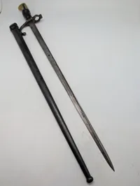 Fransk M1874 Gras Bajonet med skede, St. Etienne 1879
