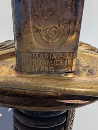 Fransk officerssabel model 1845/1855 med forgyldt messingfæste