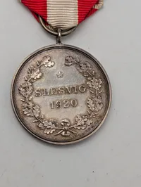 Dansk Genforeningsmedalje 1920, Christian X, sølv, givet til udlændinge, ekstremt sjælden 