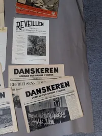 Samling af Danske Modstandsblade og Tidsskrifter fra 2. Verdenskrig