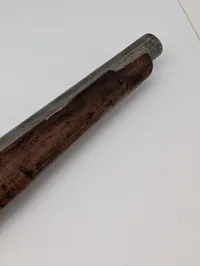 Antik Rytter flintlåspistol med træskæfte og jernbeslag Tyske stater Ca. 1750 