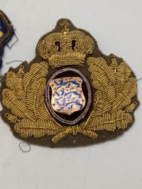 To danske militære stofmærker, Jydske Telegrafregiment og Kasket emblem 