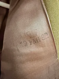 Dansk M/1923 Uniformsjakke i uld med messingknapper,  ( Omsyet 1947 uniform )