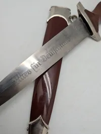 Tysk SA-dolk med skede, model 1933 fantastik efterkrigs 