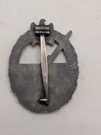 Tysk Kriegsmarine Kystartilleri-mærke (Kriegsabzeichen für die Marineartillerie) Originalt ?