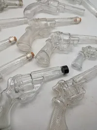 Samling af vintage glaspistolerspiritus