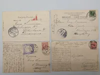 Set of Four Early 20th Century International Topographical Postcards