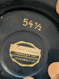 Tysk politi-shako (Tschako) fra 2. verdenskrig med ørn og kokarde, original fra 1937