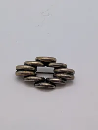 Siersbøl broche i sterlingsølv med geometrisk design
