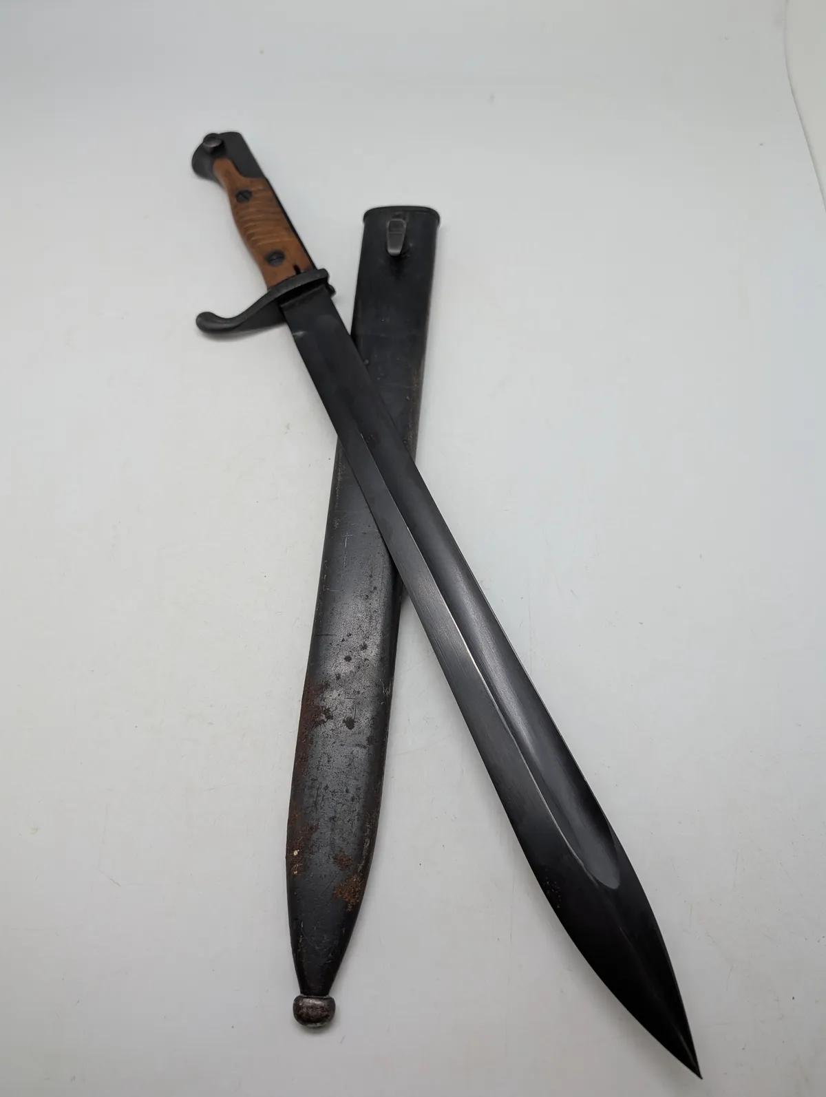 Tysk M1898/05 'Butcher' Bajonet med Skede