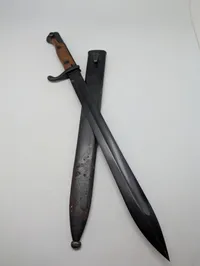 Tysk M1898/05 'Butcher' Bajonet med Skede
