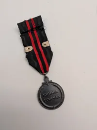 Finnish Winter War Medal with Rannikkopuolustus Clasp and Swords