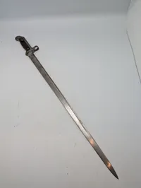 Dansk Model 1889 Krag-Jørgensen Bajonet med Enhedsmærkning