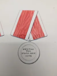 A. Michelsen, original tegning til Dansk Røde Kors medalje, 1928