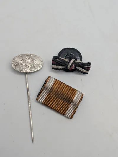 DLRG Leistungsschein sølvnål og tyske militære ordensbånd WW2