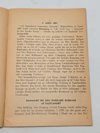 England og Danmark Historisk Hæfte med Illustration af Kanonbåd D.N.A.S.P,. WW2 