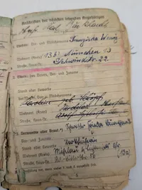 Tysk Luftwaffe Soldbuch fra 2. Verdenskrig tilhørende Karl Burkhardt