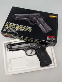 KWC M92FS Super Black Hop Up Type Airsoft Pistol