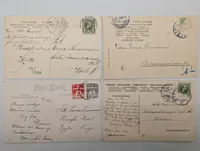 Set of Four Early 20th Century Illustrated Postcards
