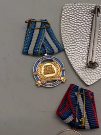 Samling af militære medaljer og emblem, UNFICYP og NATO