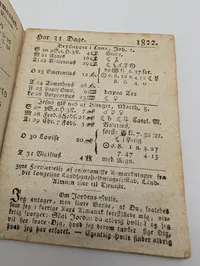 Almanak for det Aar efter Christi Fødsel 1822 af H. Chr. Schumacher
