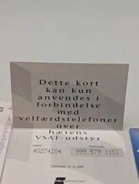 Tele Danmark 100 kr. Telefonkort, Hærens Operative Kommando