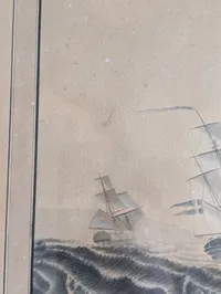 W. L. Møller, Søkadettegning, 1798, Maritimt motiv med sejlskibe