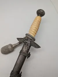 Tysk Luftwaffe  Officersdolk med Portepée og Skede, original 