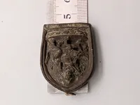 Tibetansk Tsa-Tsa Amulet af Bronze med Vaisravana