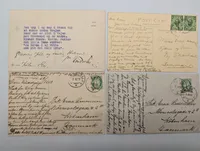 Set of Four Early 20th Century European Postcards