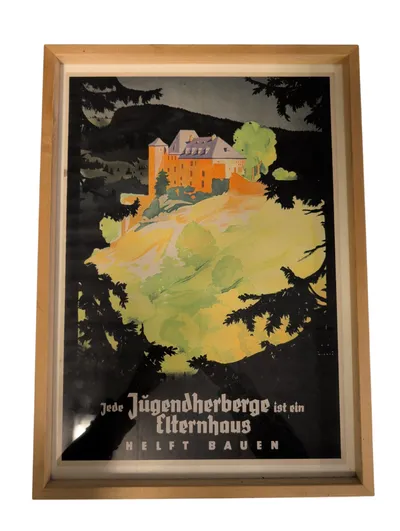 Jede Jugendherberge ist ein Elternhaus, tysk reklameplakat af J. Wiertz