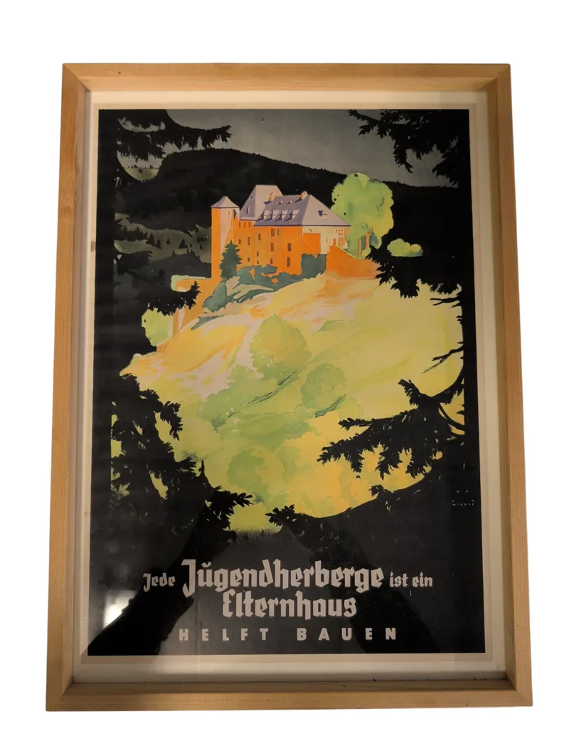 Jede Jugendherberge ist ein Elternhaus, tysk reklameplakat af J. Wiertz