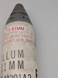 Inert 81 mm M301A3 Illumination Mortérgranat