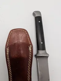 Boker Military Boot Knife No. 4151 with Leather Sheath