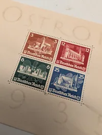 Tyskland 1935 OSTROPA Souvenirark, Deutsches Reich
