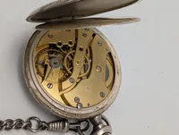 Danish Silver Pocket Watch Den Sønderjydske Fond Commemorative